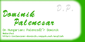 dominik palencsar business card